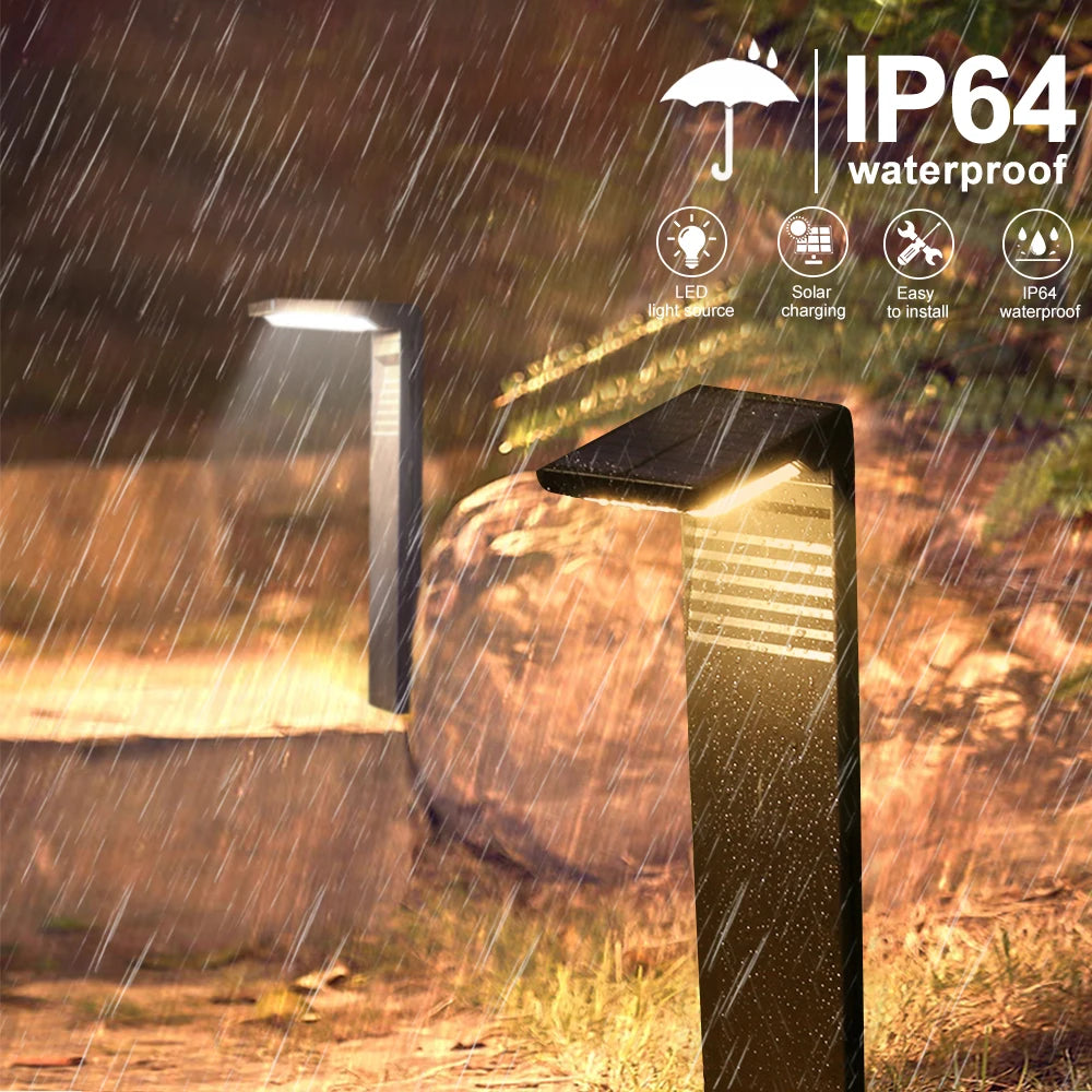 Solar Powered Pathway Lights LED Garden Lights Outdoor Waterproof Pathway Landscape Lighting Decor Lawn Warm/White Light